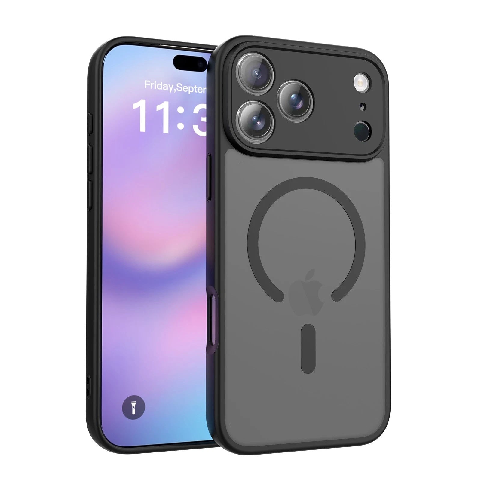 Coque hybride magnétique mate MagSafe pour iPhone 17 Pro Max