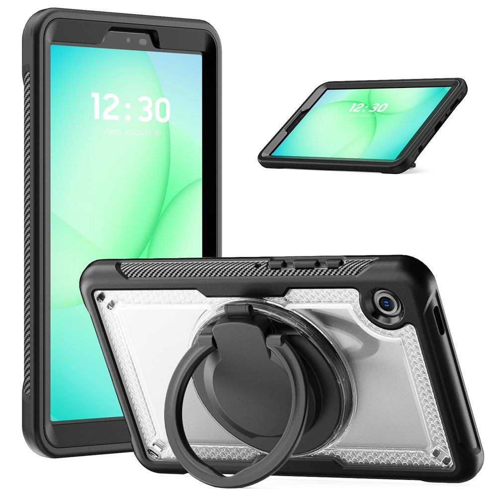 Étui de protection robuste avec anneau pour tablette Samsung Tab A11 / A9 8,7