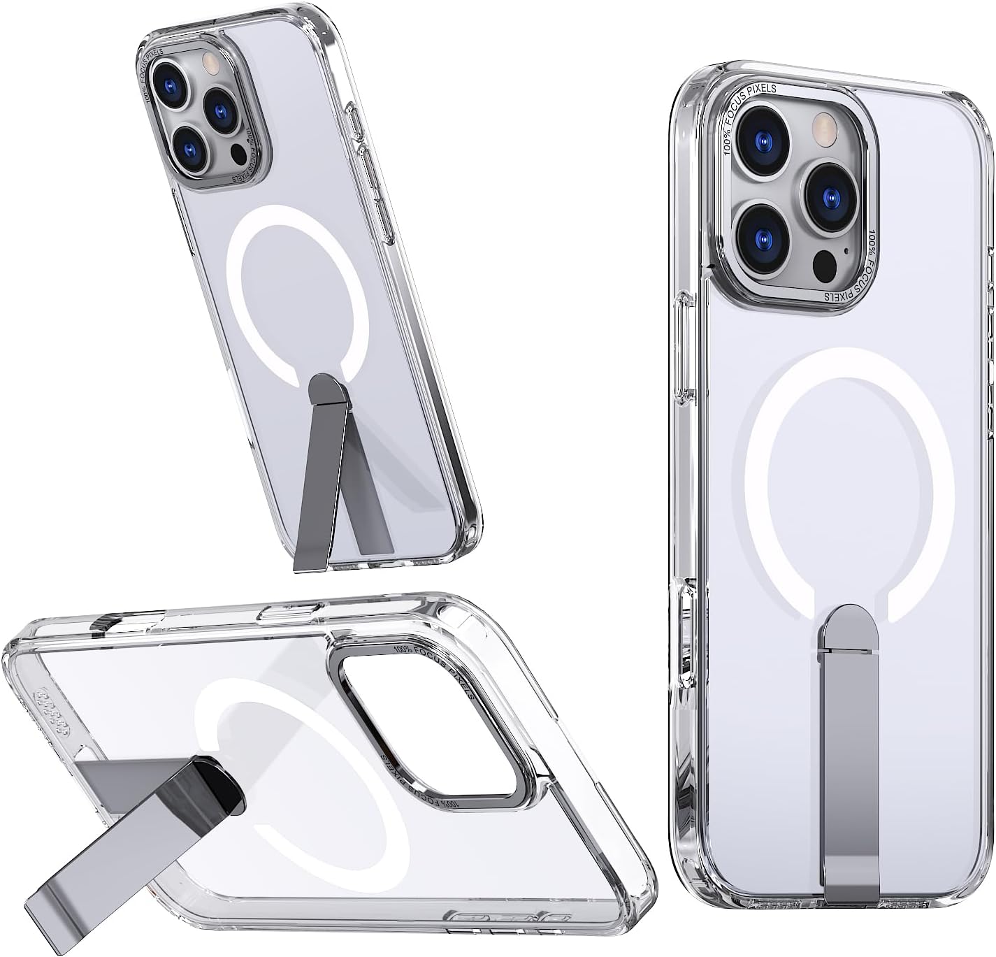 Magnetic MagSafe Case with Kickstand for iPhone 16 Pro