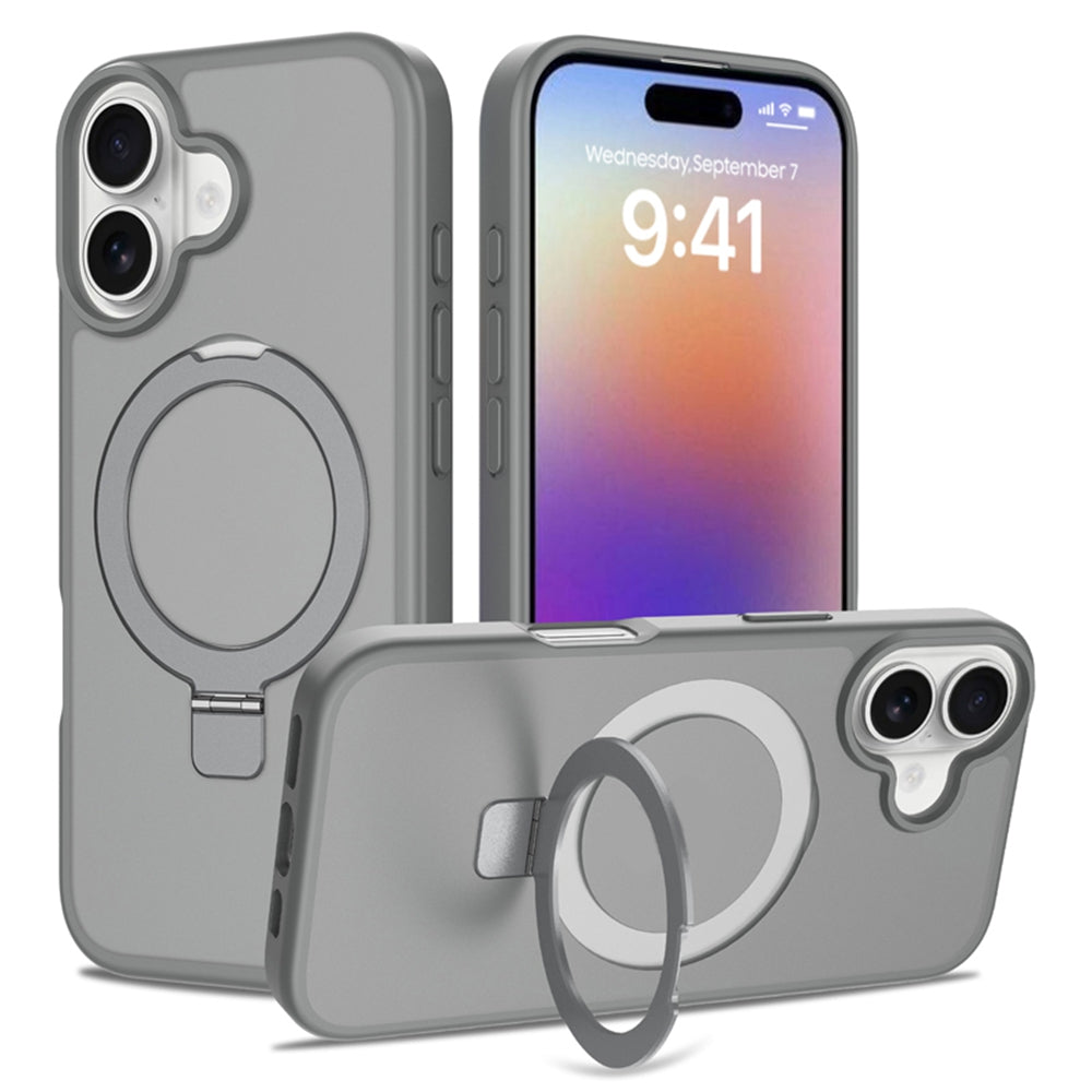 Magnetic MagSafe Case with Ring Kickstand for iPhone 16
