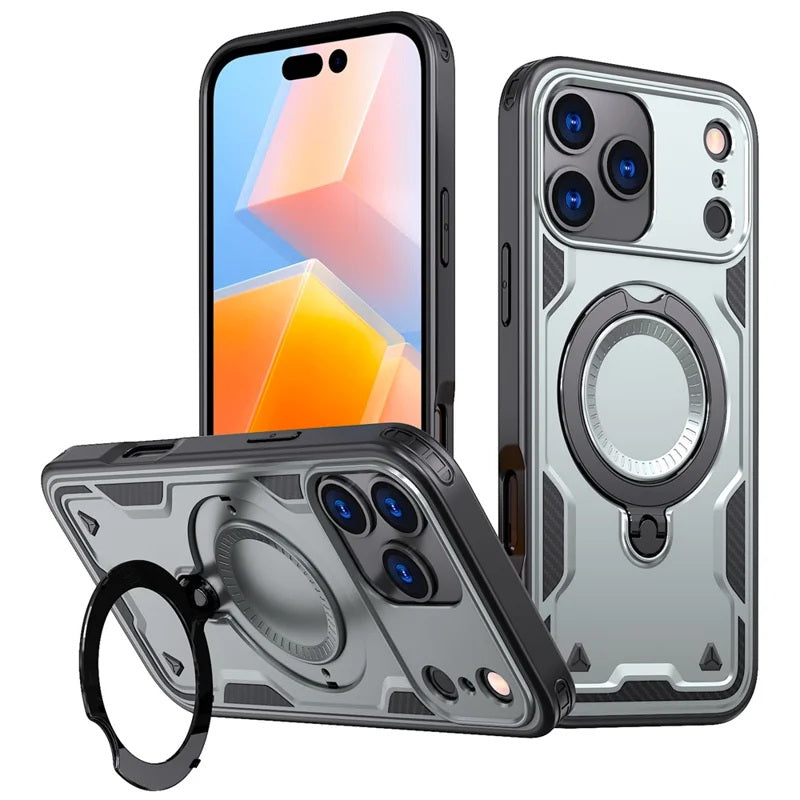 Coque antichoc avec anneau de support Magsafe pour iPhone 17 Pro Max