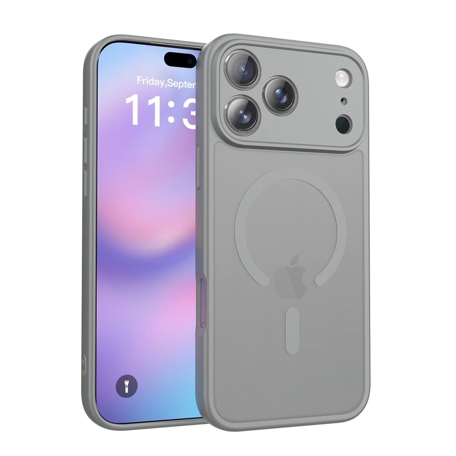 Coque hybride magnétique mate MagSafe pour iPhone 17 Pro Max
