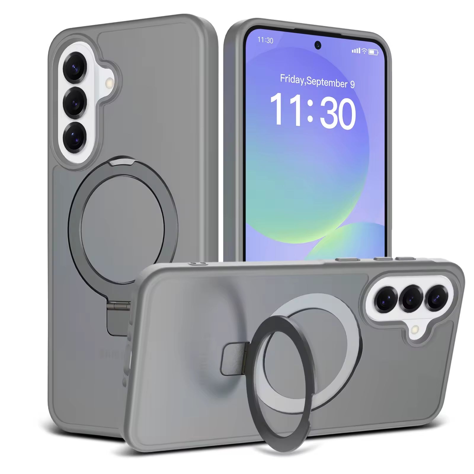 Magnetic MagSafe Case with Ring Kickstand for Samsung Galaxy A16