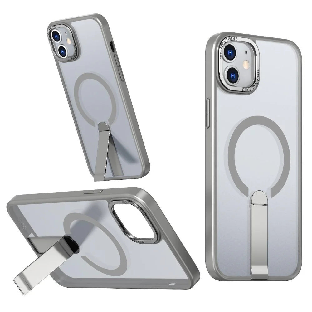 Magnetic MagSafe Case with Kickstand for iPhone 11