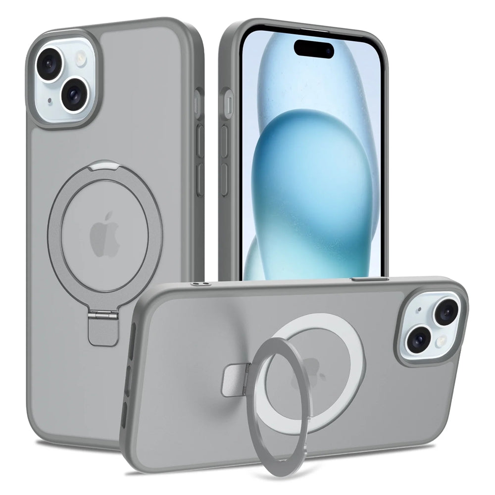 Magnetic MagSafe Case with Ring Kickstand for iPhone 13 / 14 / 15