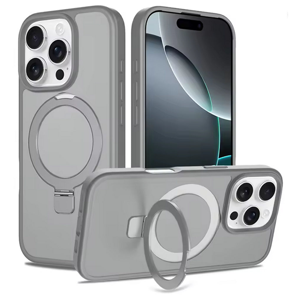 Magnetic MagSafe Case with Ring Kickstand for iPhone 15 Pro