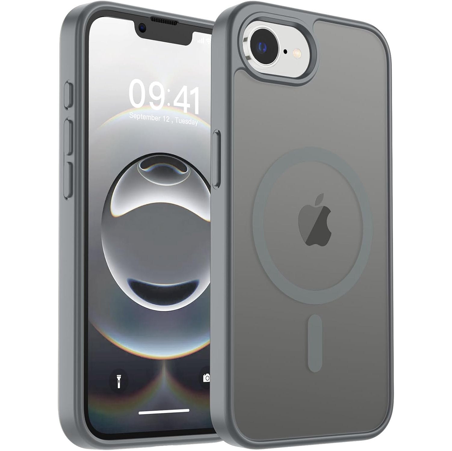 Coque hybride magnétique mate MagSafe pour iPhone 16e