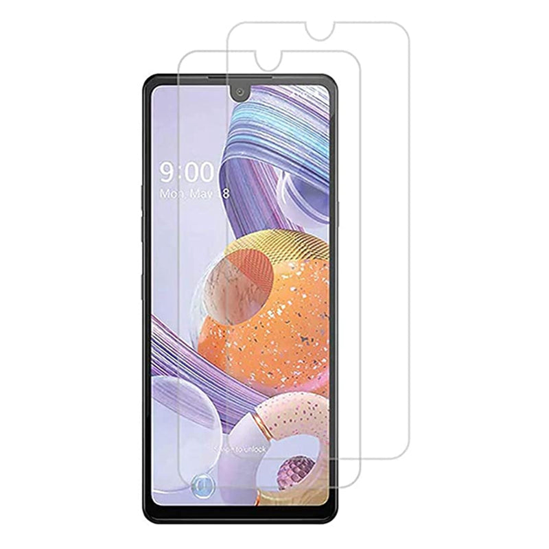 (2 paquets) Protecteur d'écran en verre trempé pour LG Stylo 6 / K51 / V60