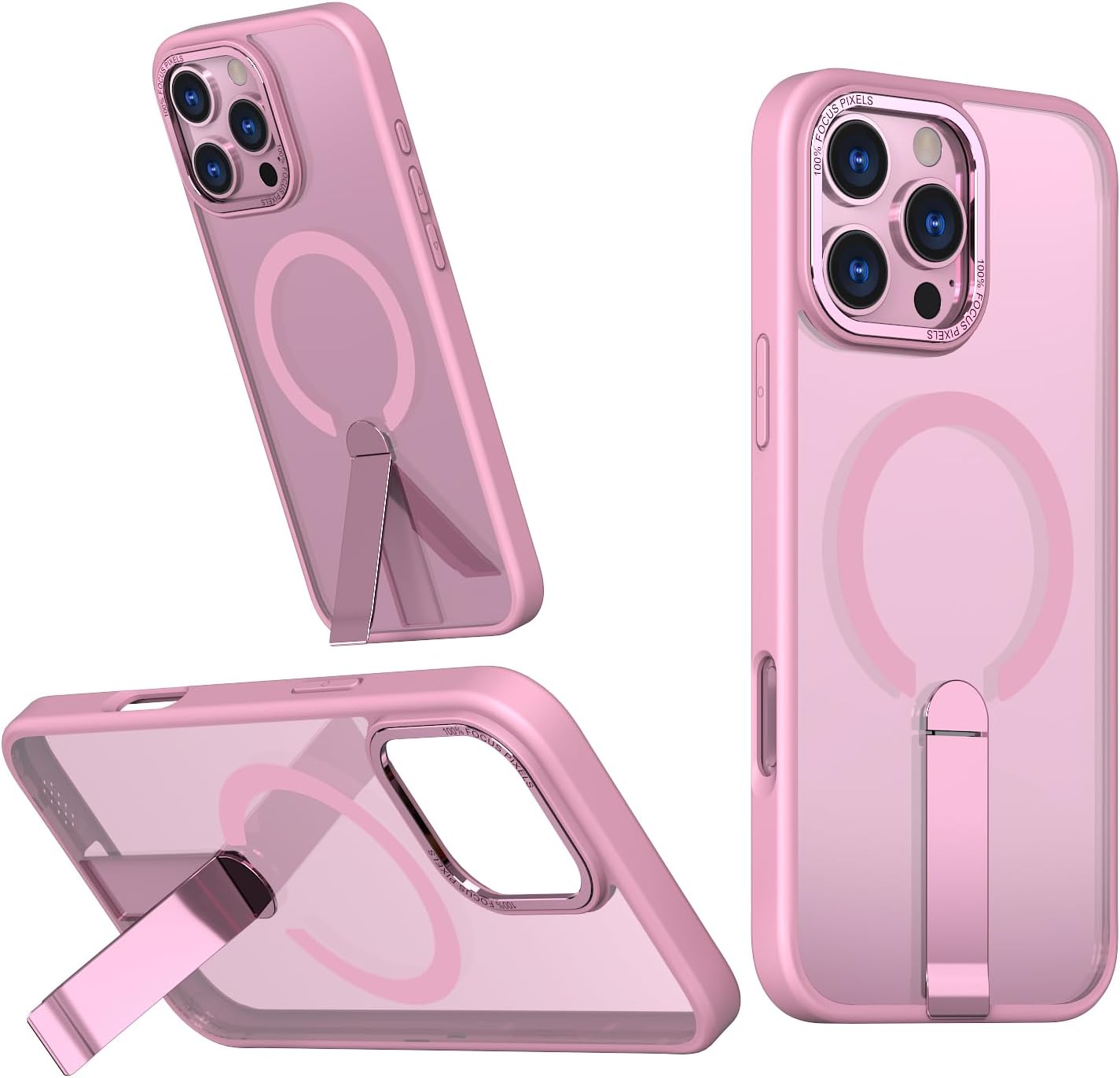 Magnetic MagSafe Case with Kickstand for iPhone 16 Pro