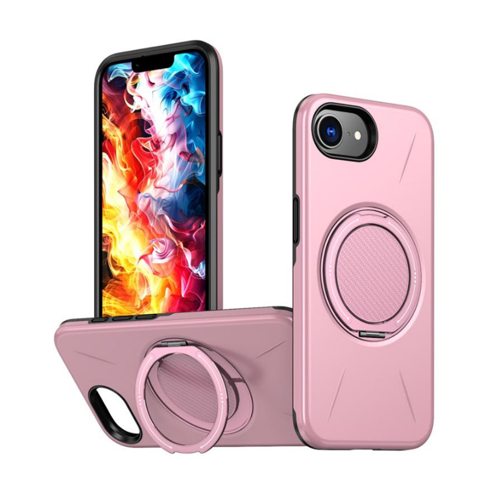 Magnetic MagSafe Ring Case with Rotating Kickstand for iPhone 17e / 16e