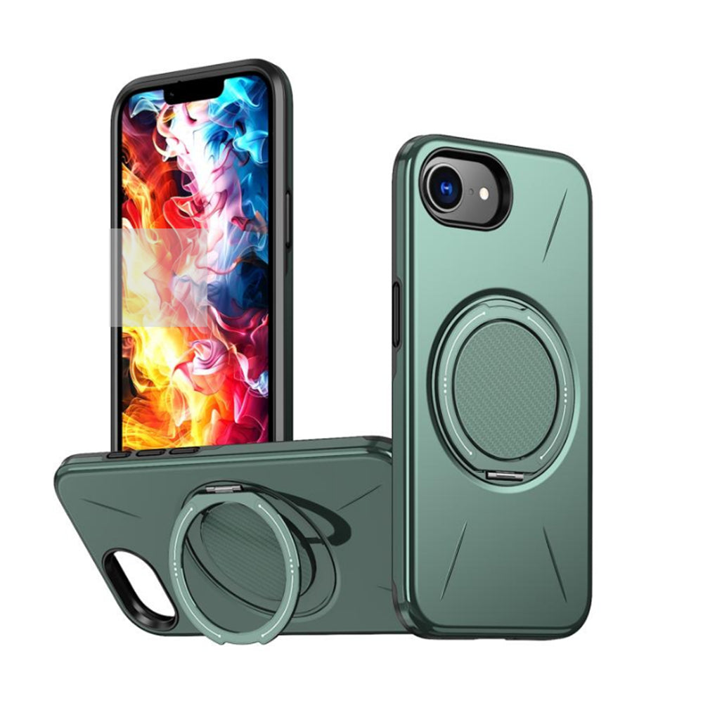 Magnetic MagSafe Ring Case with Rotating Kickstand for iPhone 17e / 16e