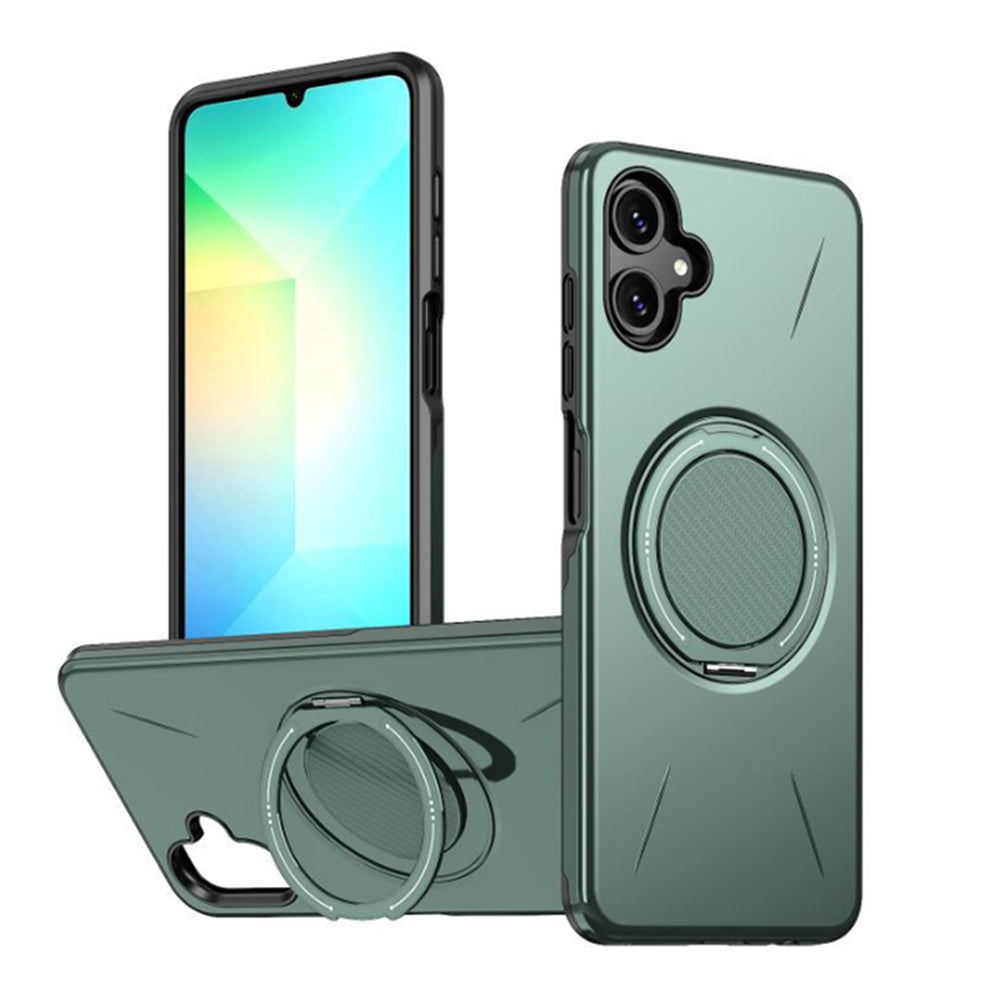 Magnetic MagSafe Ring Case with Rotating Kickstand for Samsung Galaxy A07 / A06
