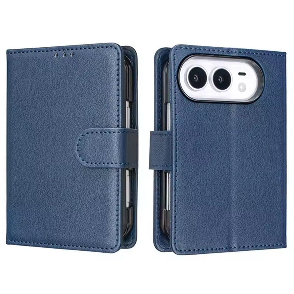 Leather Folio Wallet Case for iPhone Duo