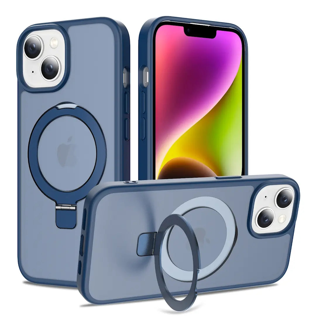 Magnetic MagSafe Case with Ring Kickstand for iPhone 13 / 14 / 15