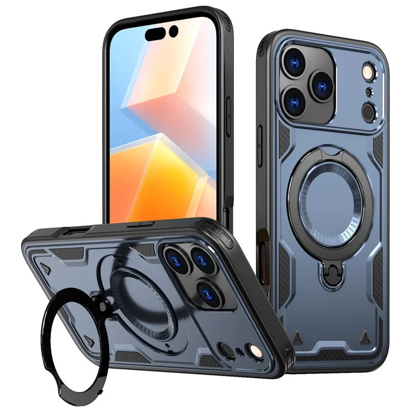 Coque antichoc avec anneau de support Magsafe pour iPhone 17 Pro Max