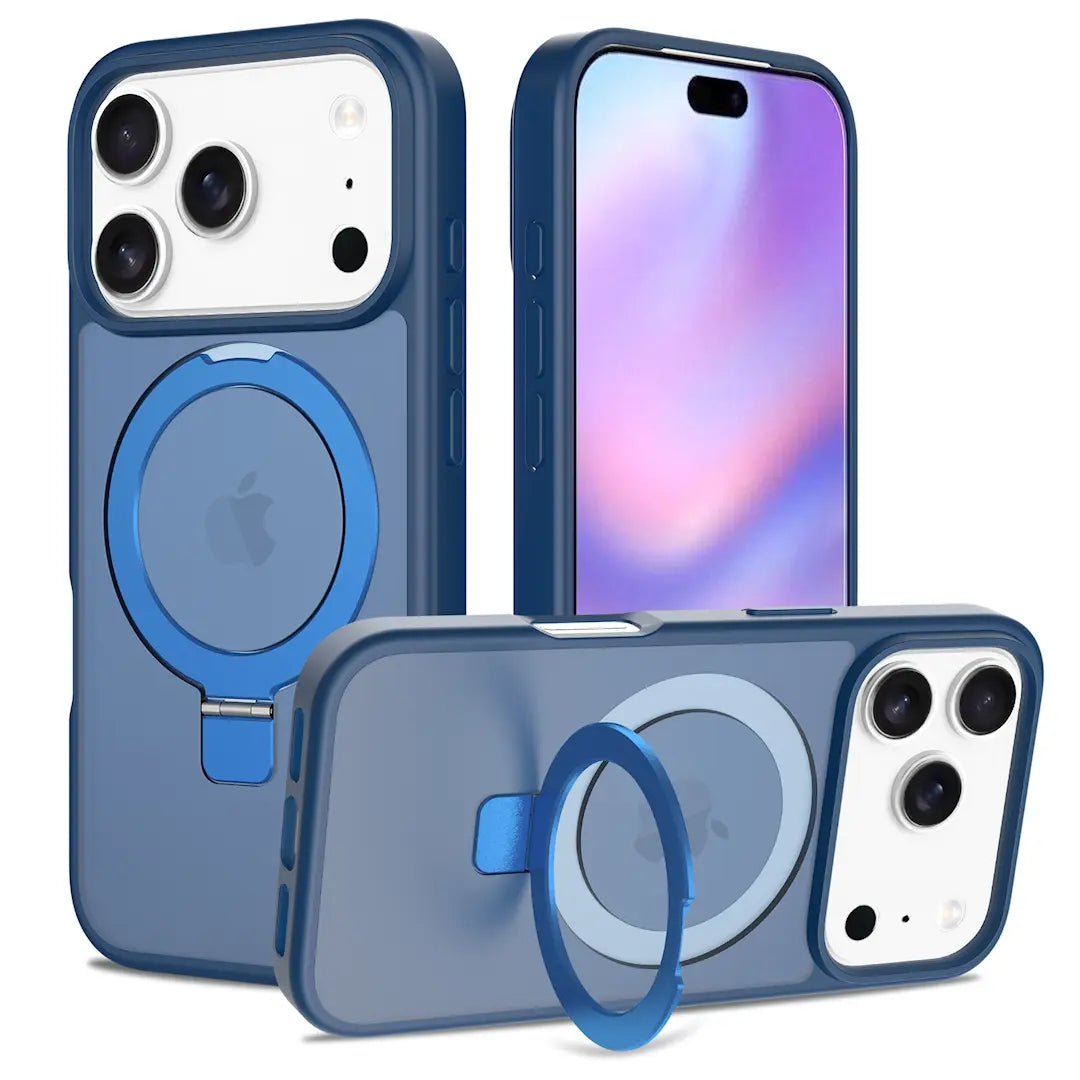 Magnetic MagSafe Case with Ring Kickstand for iPhone 17 Pro
