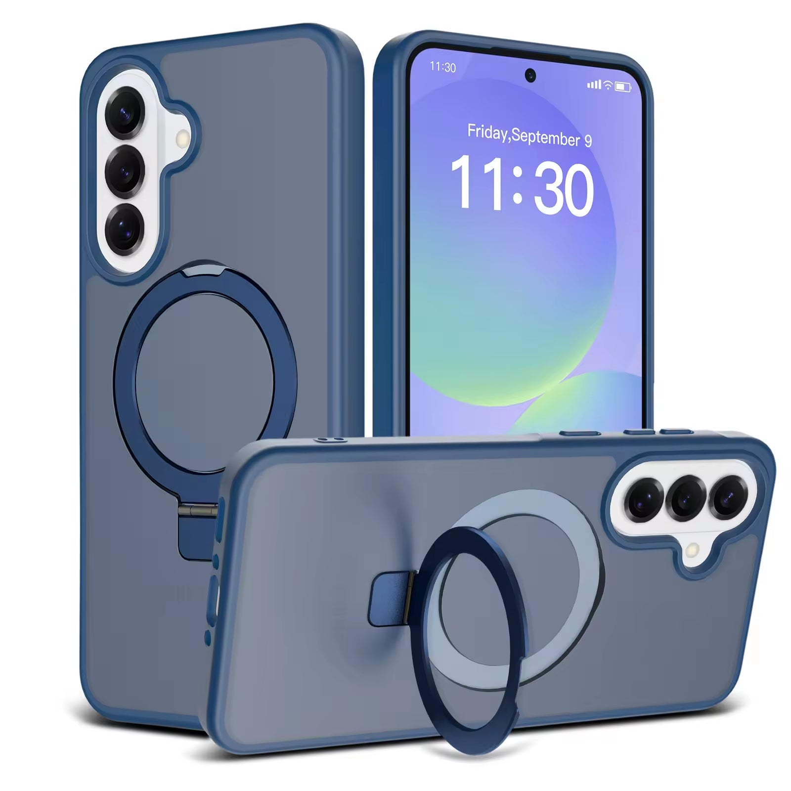 Magnetic MagSafe Case with Ring Kickstand for Samsung Galaxy A16