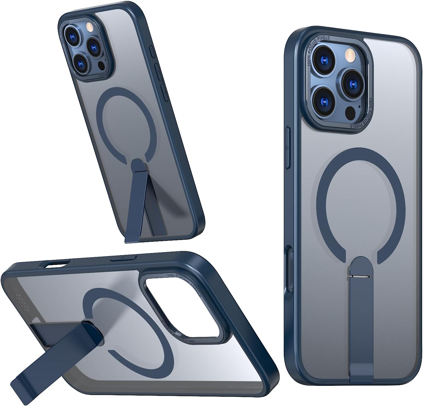 Magnetic MagSafe Case with Kickstand for iPhone 16 Pro