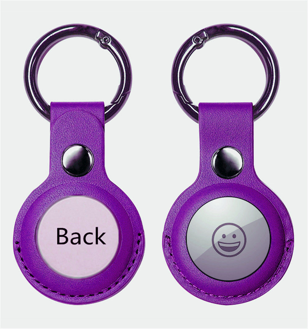 (2 Packs) Leather Case with Keychain for AirTag