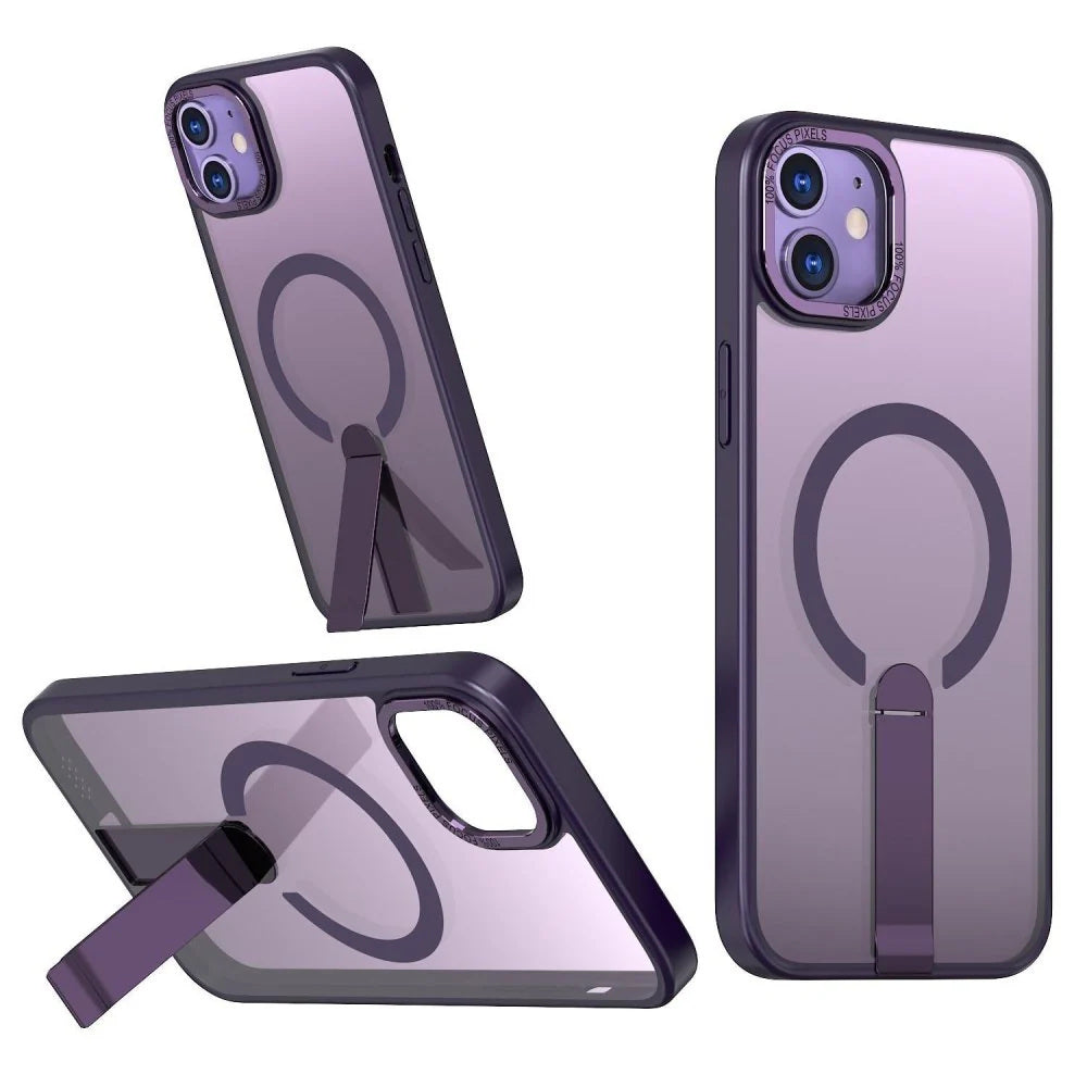 Magnetic MagSafe Case with Kickstand for iPhone 11