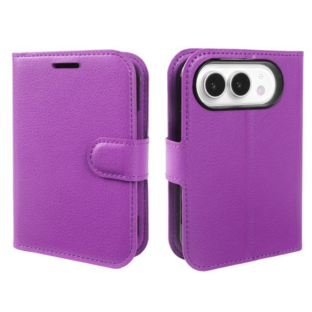 Leather Folio Wallet Case for iPhone Duo