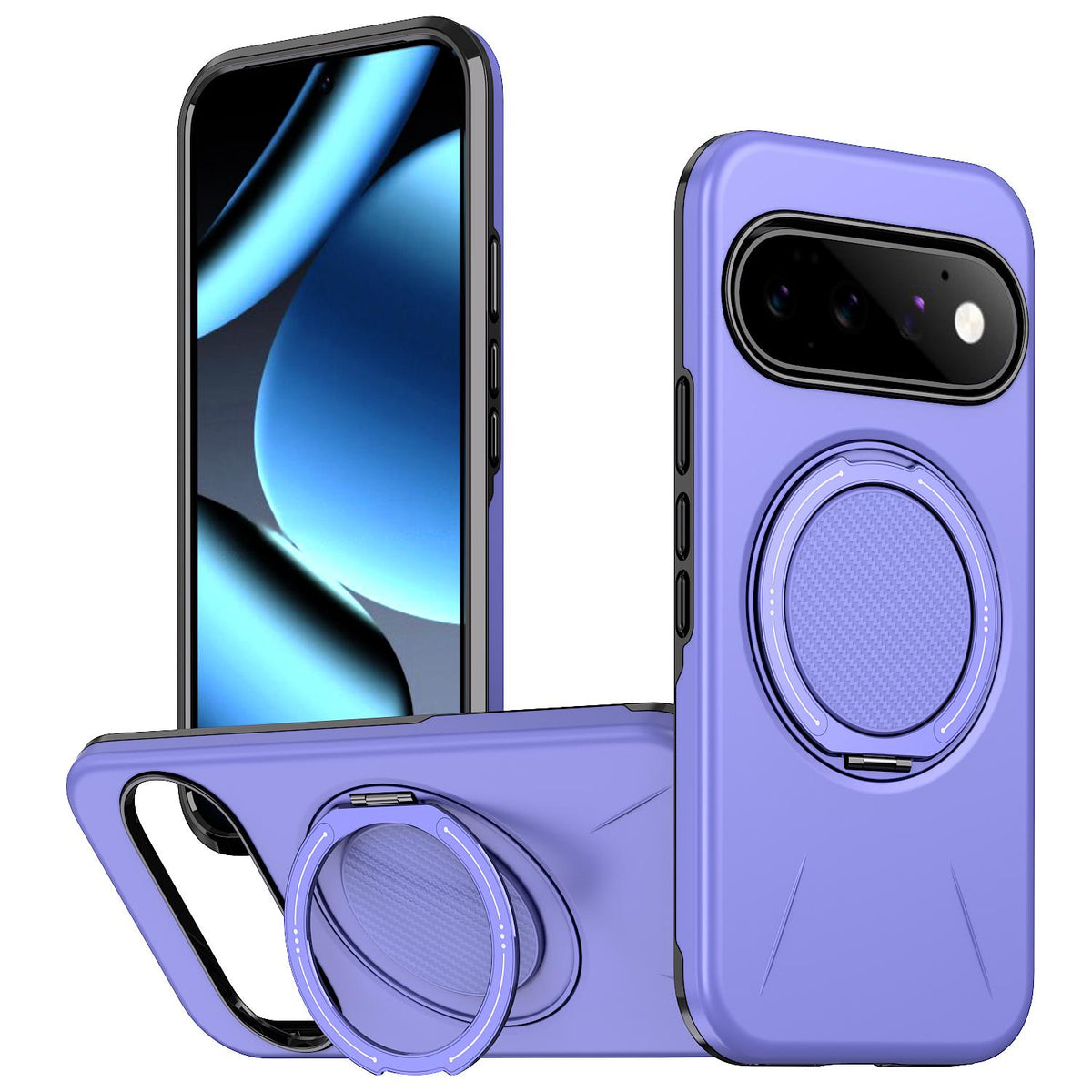 Magnetic MagSafe Ring Case with Rotating Kickstand for Google Pixel 11 Pro XL / Pixel 10 Pro XL