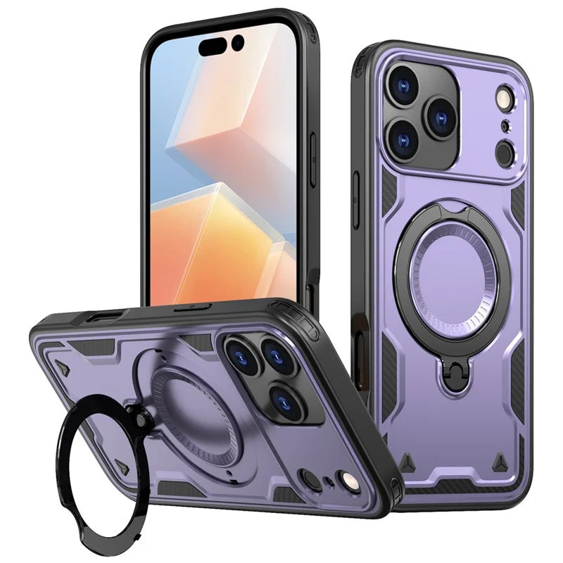 Coque antichoc avec anneau de support Magsafe pour iPhone 17 Pro Max