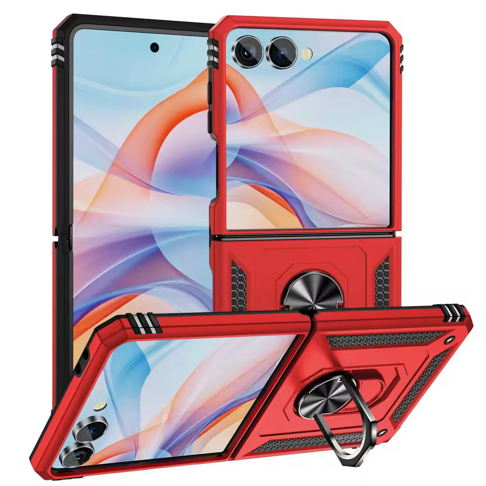 Coque hybride à anneau pour Samsung Galaxy Z Flip 7