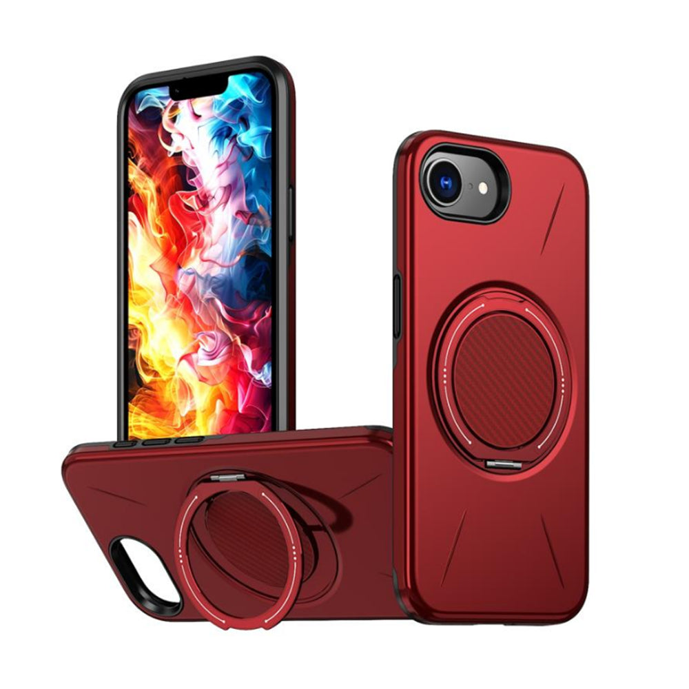 Magnetic MagSafe Ring Case with Rotating Kickstand for iPhone 17e / 16e