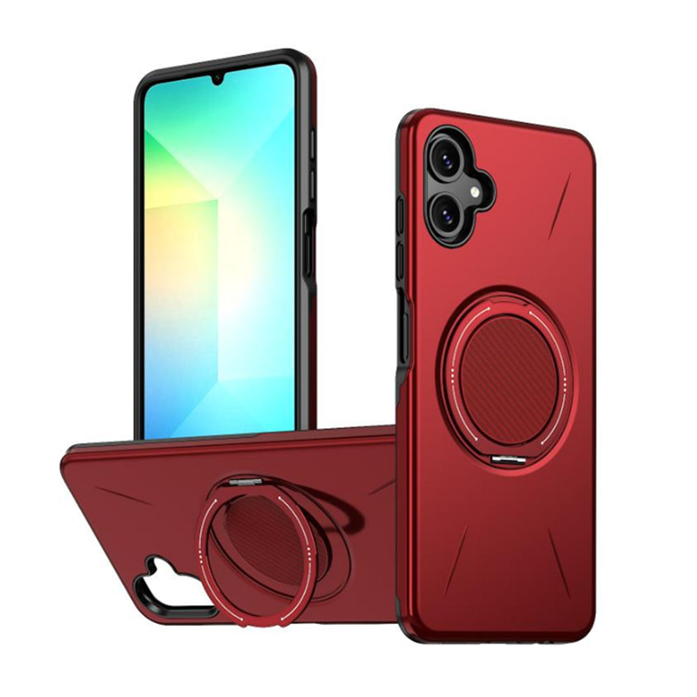 Magnetic MagSafe Ring Case with Rotating Kickstand for Samsung Galaxy A07 / A06