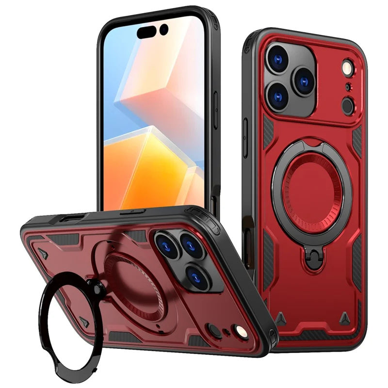Coque antichoc avec anneau de support Magsafe pour iPhone 17 Pro Max