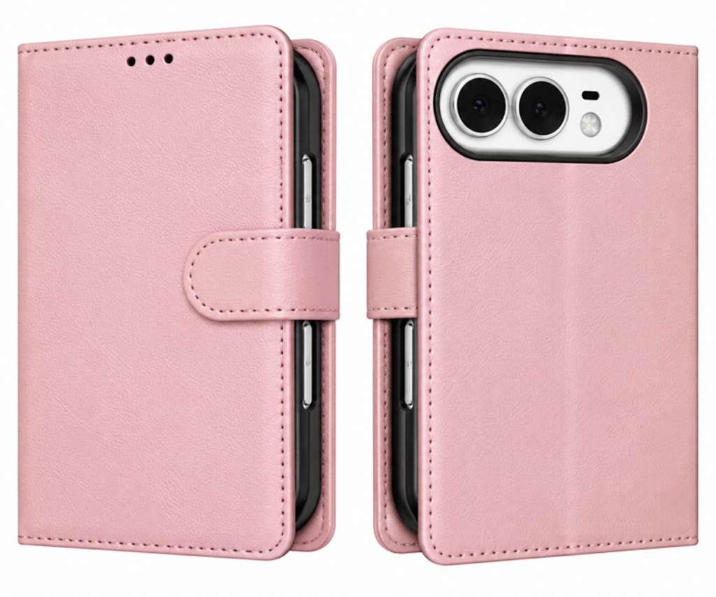 Leather Folio Wallet Case for iPhone Duo
