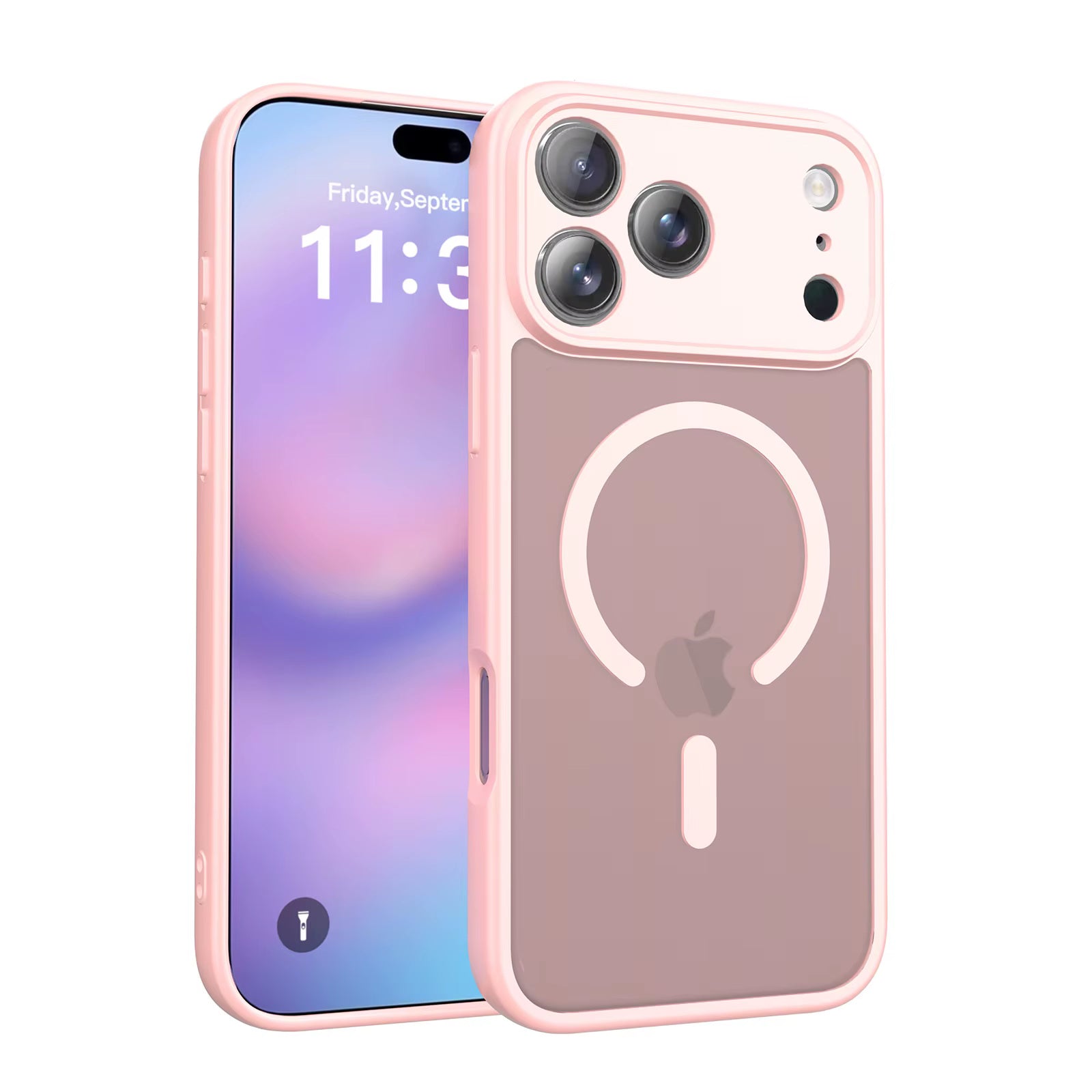 Coque hybride magnétique mate MagSafe pour iPhone 17 Pro Max