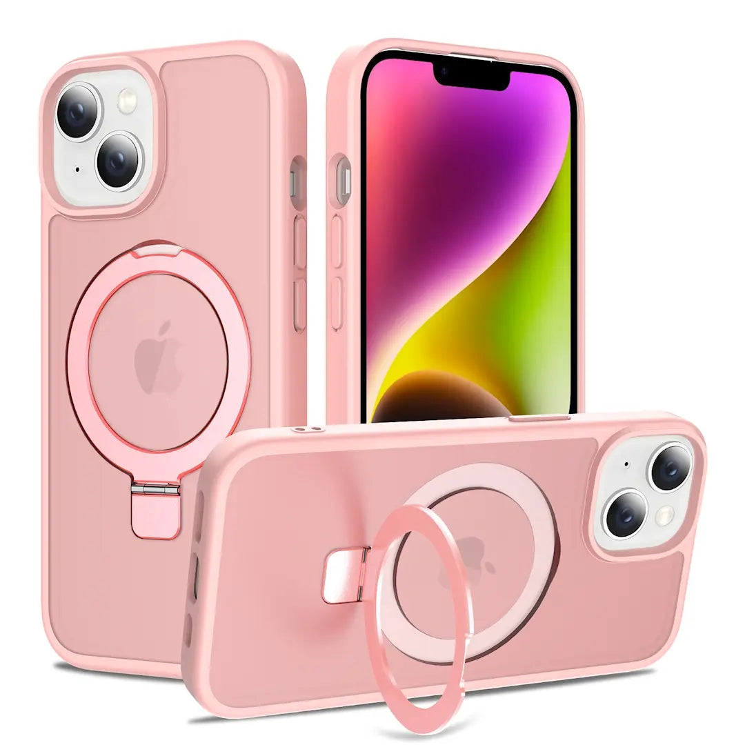 Magnetic MagSafe Case with Ring Kickstand for iPhone 13 / 14 / 15