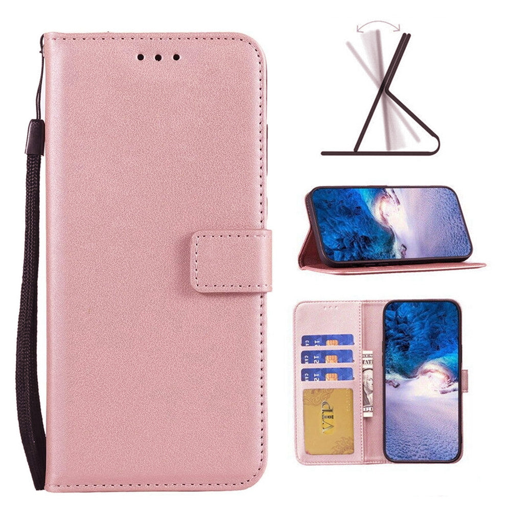 Leather Folio Wallet Case for Samsung Galaxy S25 Edge