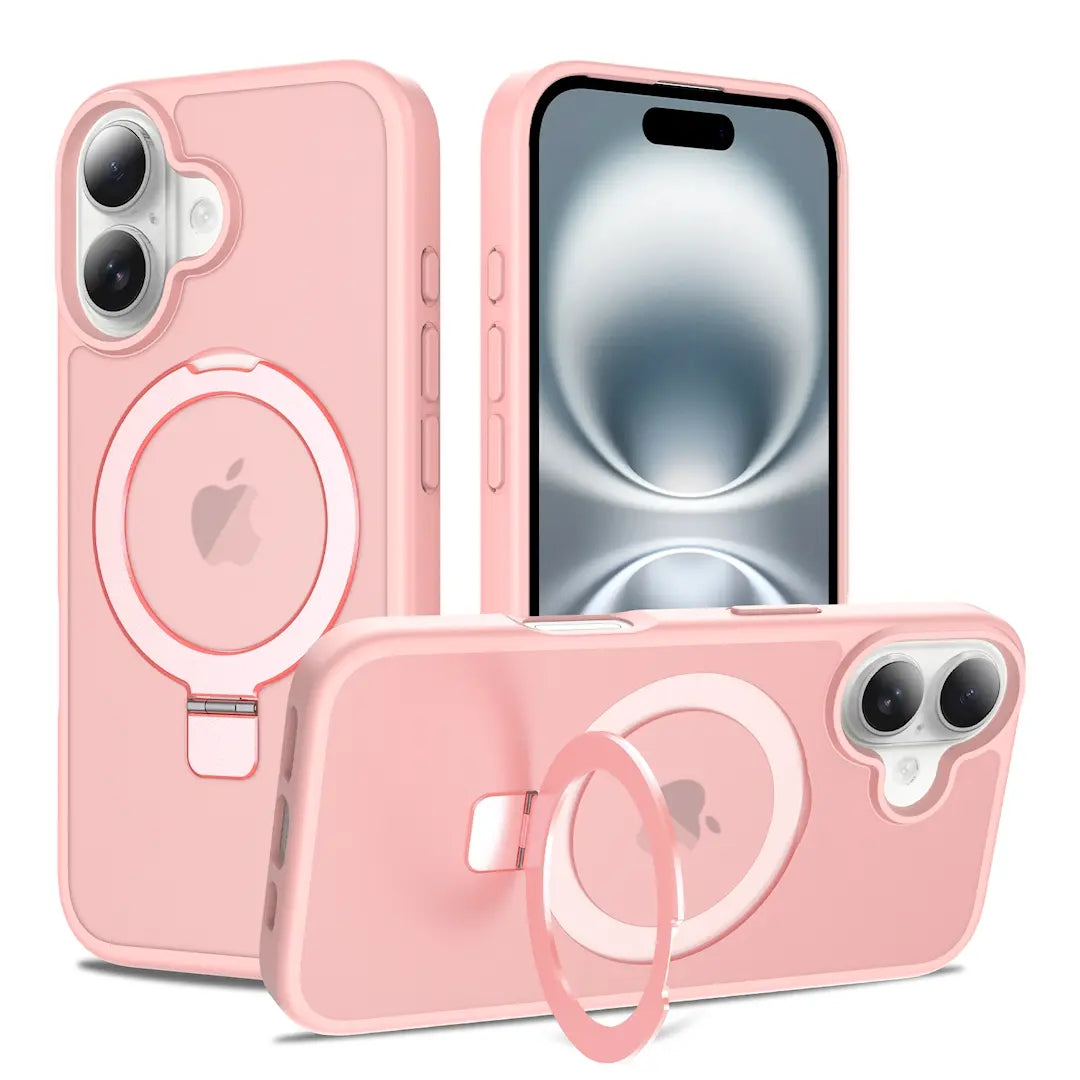 Magnetic MagSafe Case with Ring Kickstand for iPhone 16