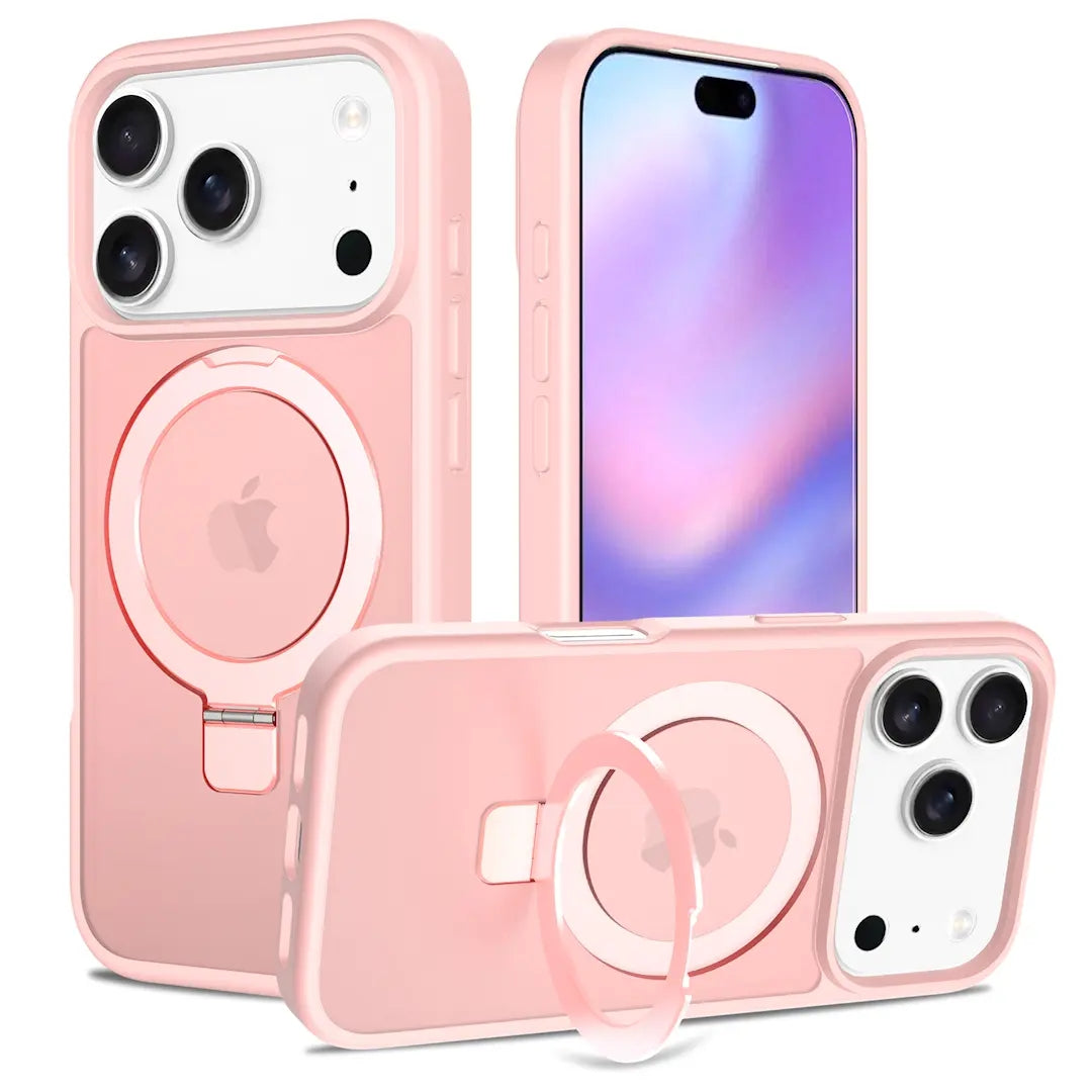 Magnetic MagSafe Case with Ring Kickstand for iPhone 17 Pro