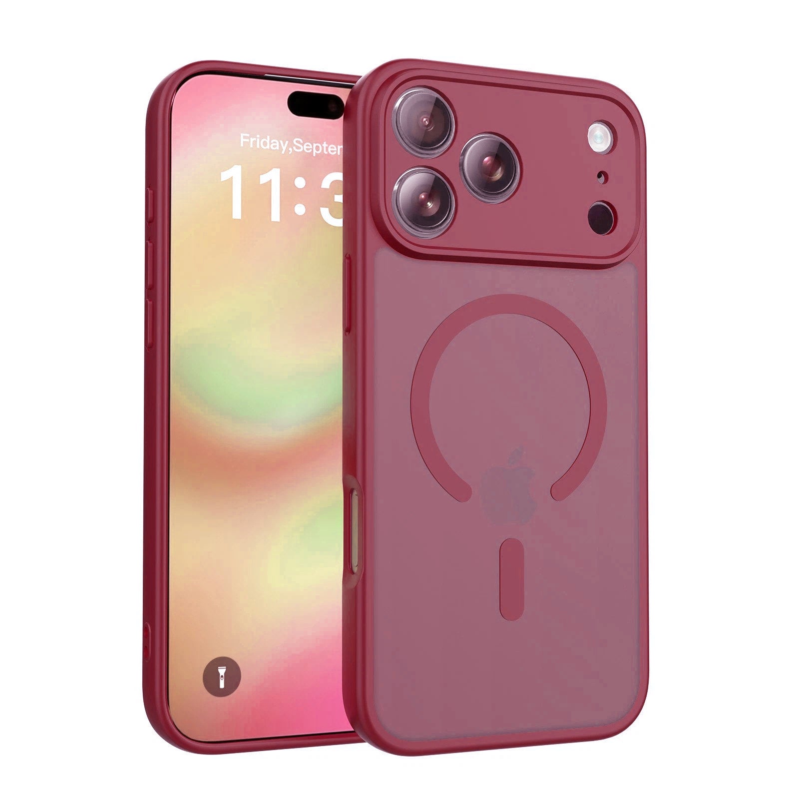 Coque hybride magnétique mate MagSafe pour iPhone 17 Pro Max