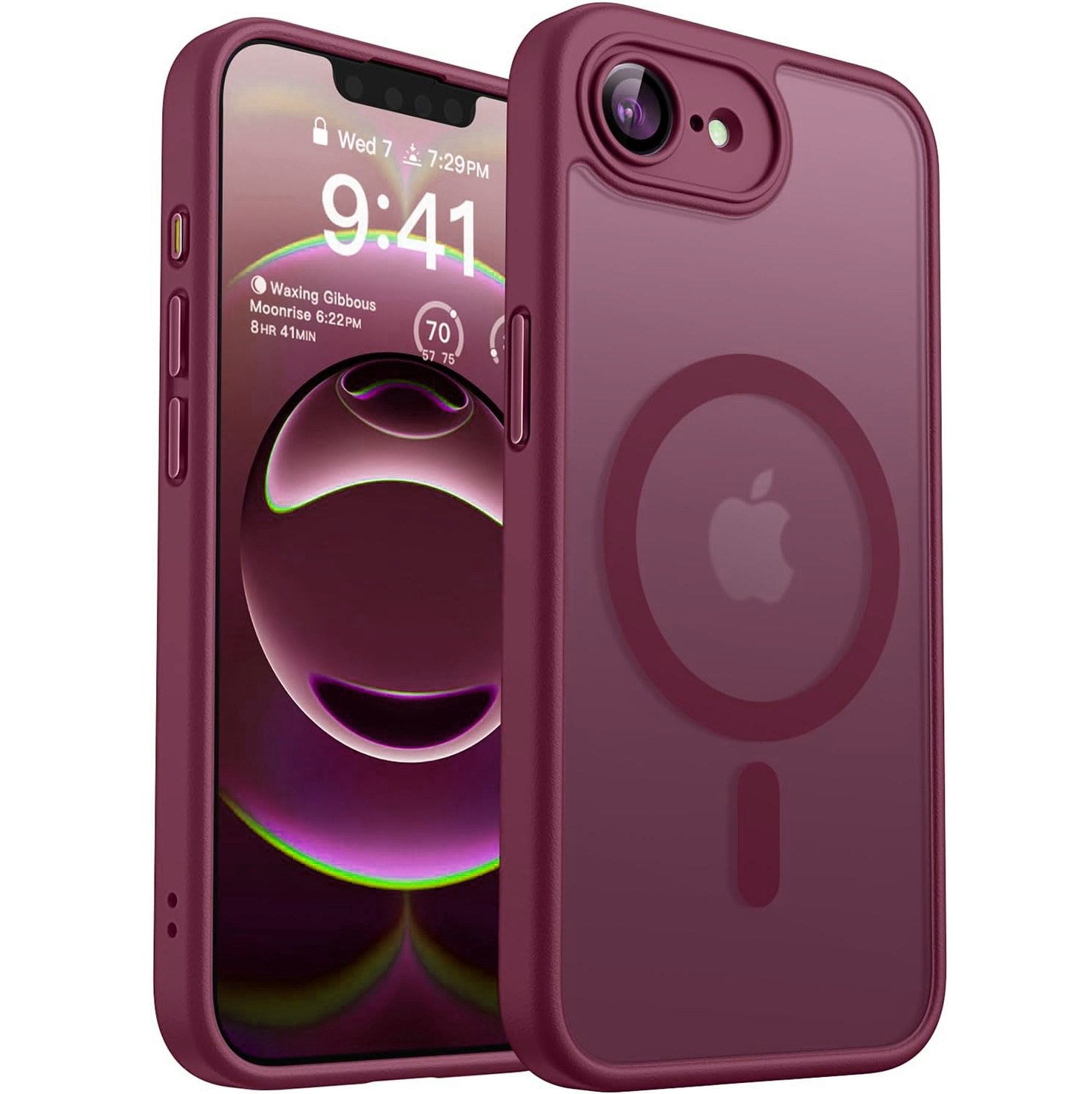 Coque hybride magnétique mate MagSafe pour iPhone 16e