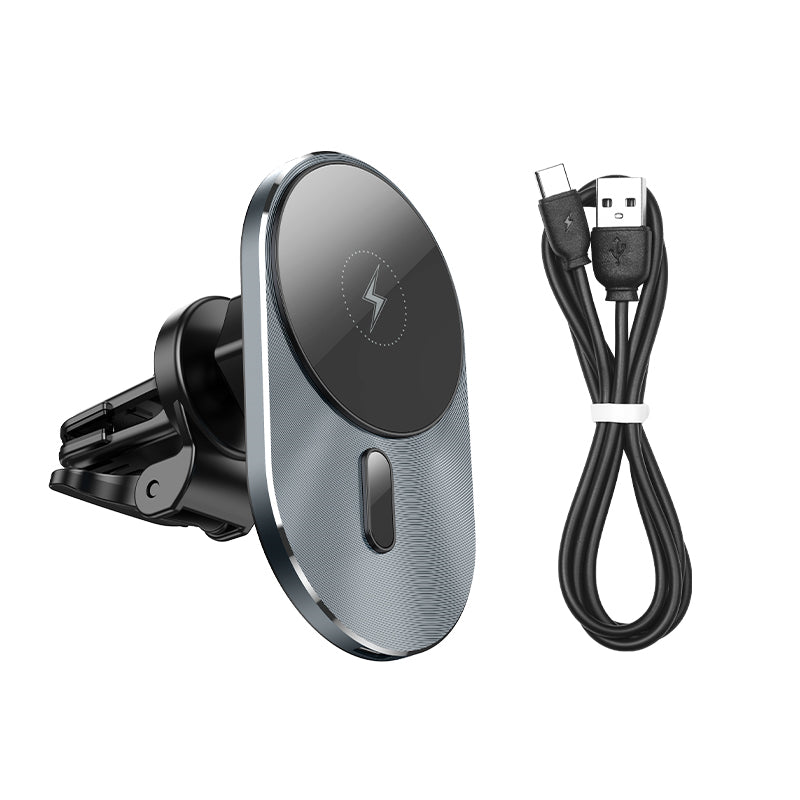 Support magnétique pour téléphone portable de voiture, chargeur magnétique MagSafe, support de sortie d'aération