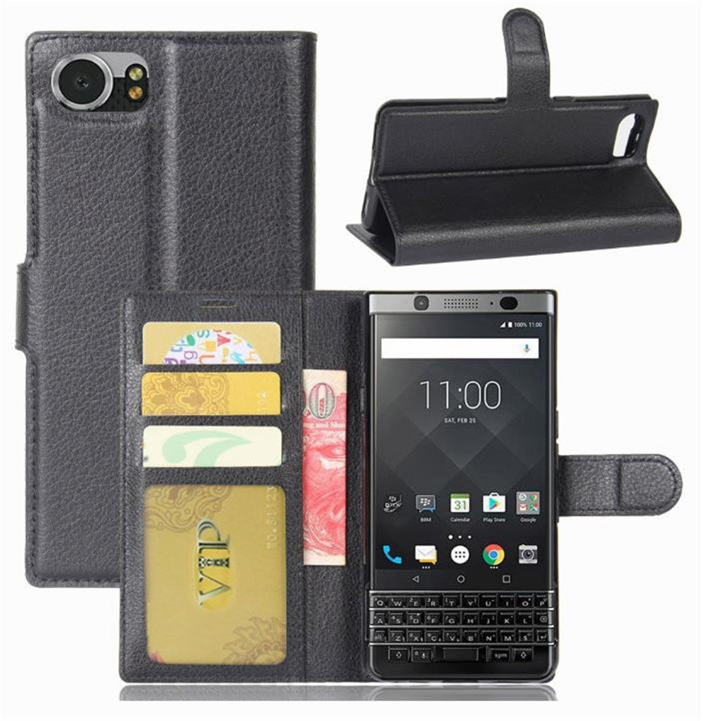 Étui portefeuille en cuir pour Blackberry Motion
