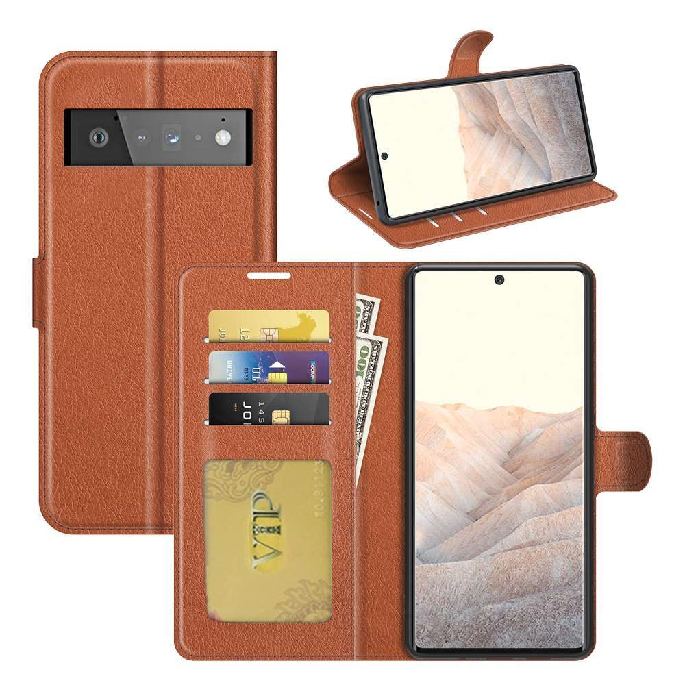 Étui portefeuille en cuir pour Google Pixel 6 Pro