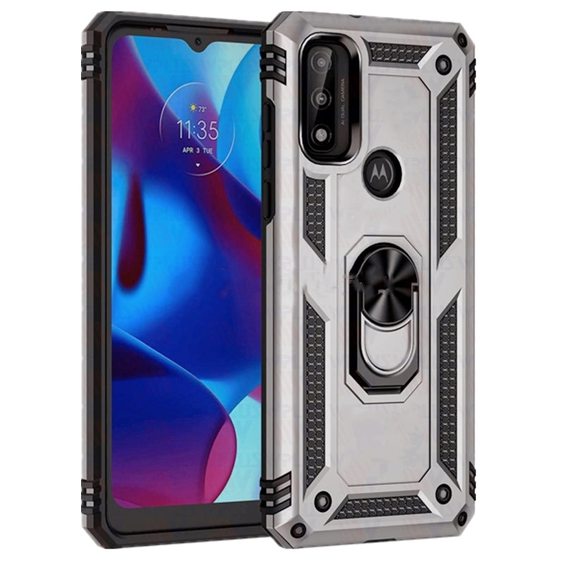 Coque hybride avec anneau pour Motorola Moto G Pure (2021) / G Power (2022) / G Play (2023)