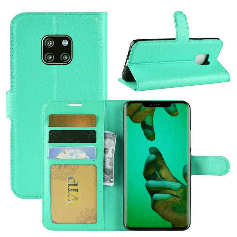 Etui Portefeuille Folio en Cuir pour Huawei Mate 20 Pro