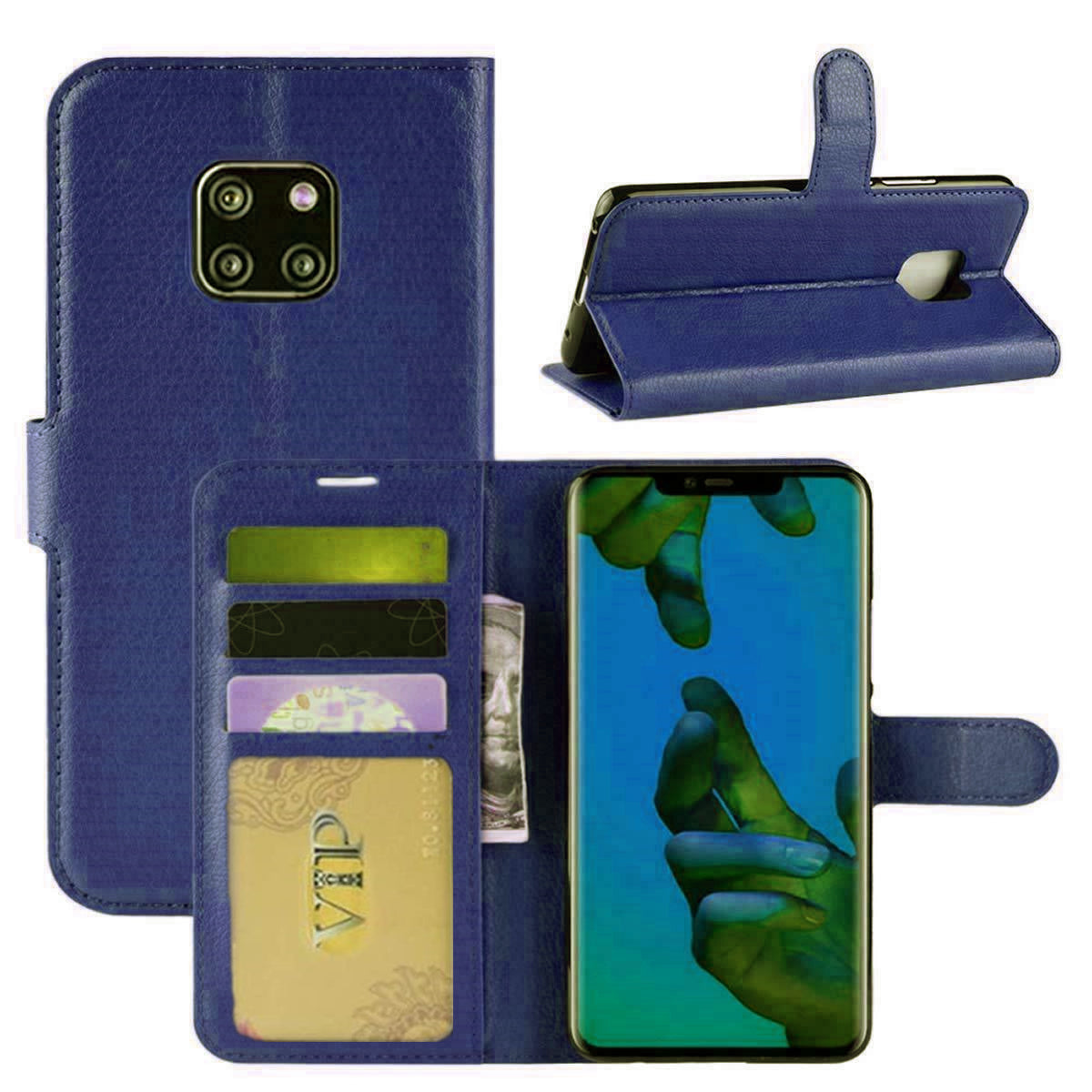 Etui Portefeuille Folio en Cuir pour Huawei Mate 20 Pro