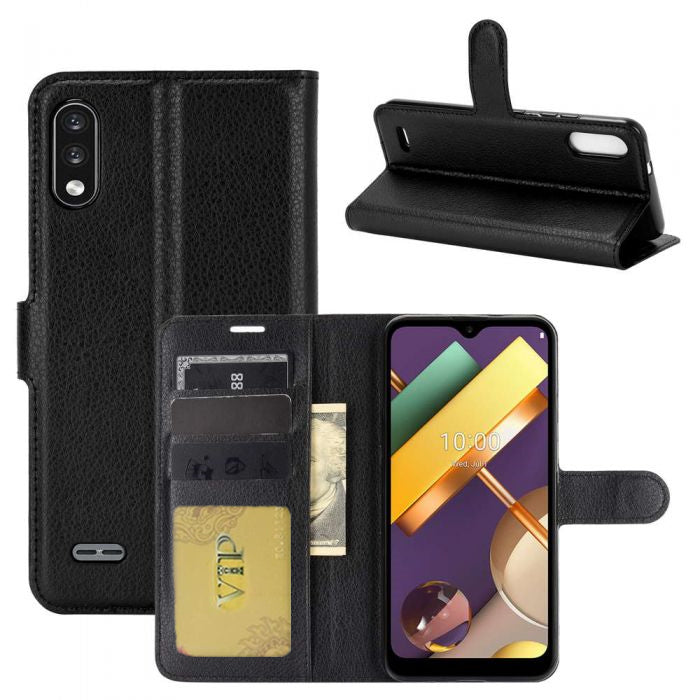 Étui portefeuille Folio en cuir pour LG K22 (2020) / K32