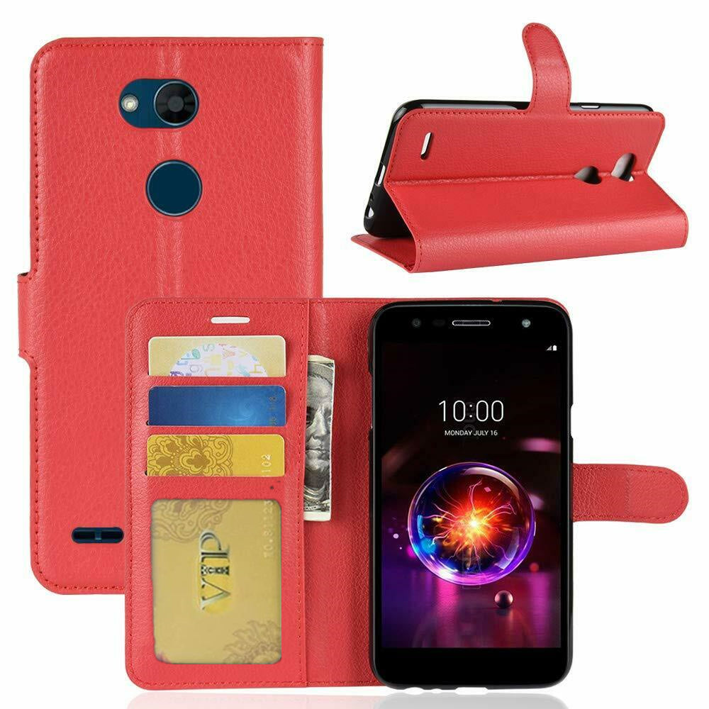 Étui portefeuille en cuir Folio pour LG X Power 3