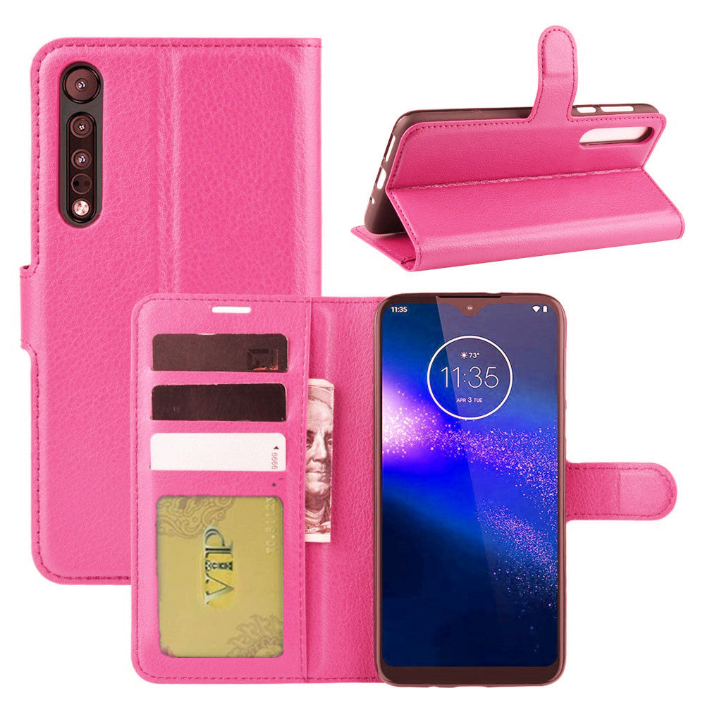 Étui portefeuille folio en cuir pour Motorola Moto G Power (2020)