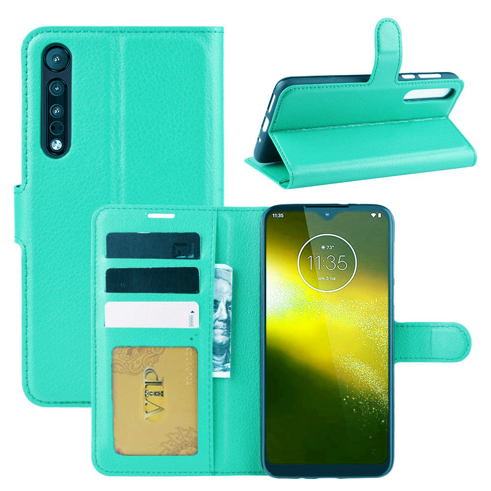 Étui portefeuille folio en cuir pour Motorola Moto G Power (2020)