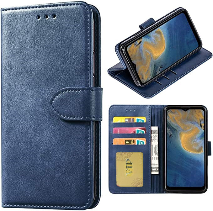 Étui portefeuille en cuir pour ZTE Blade A7P